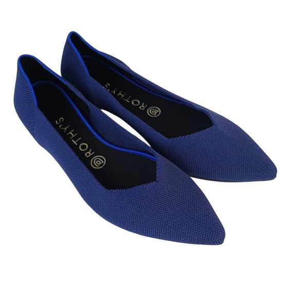 Rothy's SZ 9 The Point In Maritime Navy Blue - Picture 1 of 9